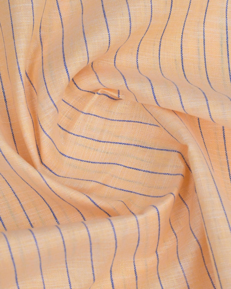 Fawn Orange Stripes -Full-Bamboo Linen
