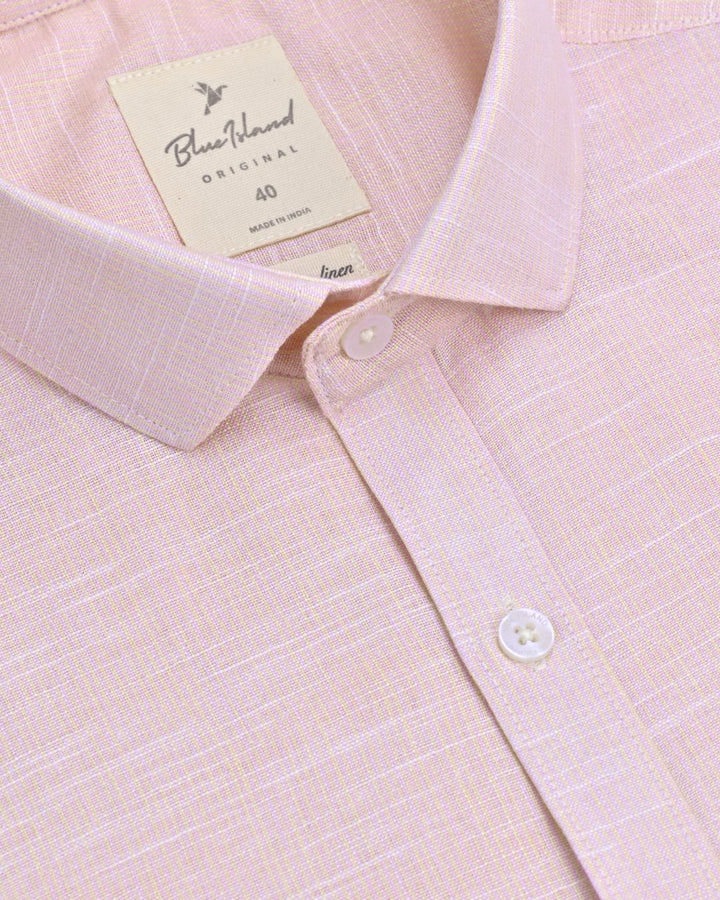 Cream Grid Stripes -Full-Bamboo Linen
