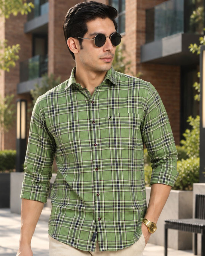Fern Green Checks -Full-Stain Proof