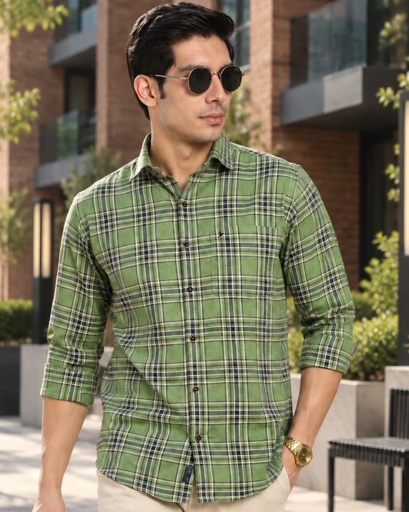 Fern Green Checks -Full-Stain Proof