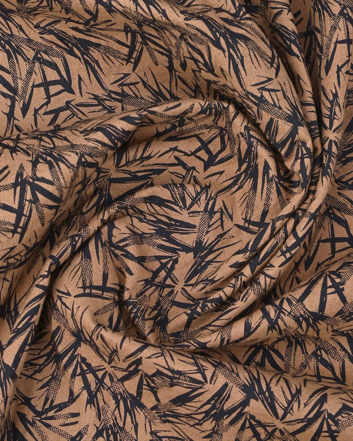 Sandal Brown Spiky Print -Full-Stain Proof