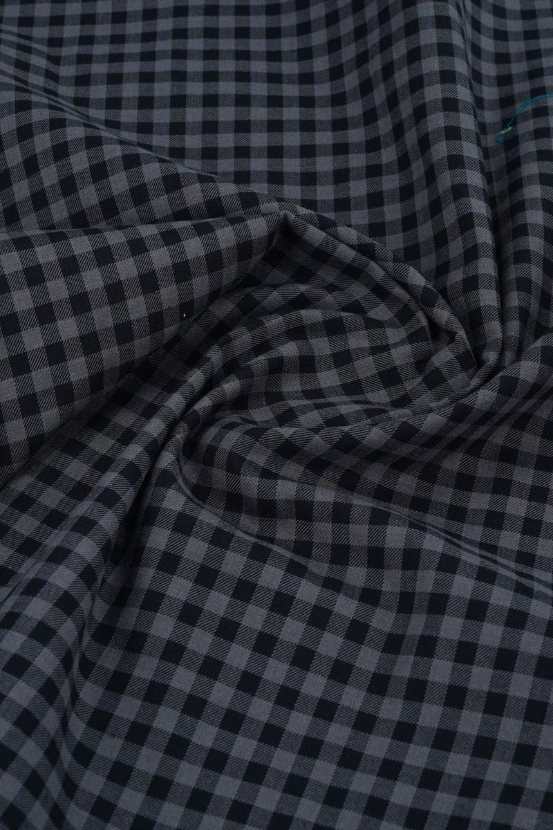 Grey & Black Mini Checks - Full-Stain Proof