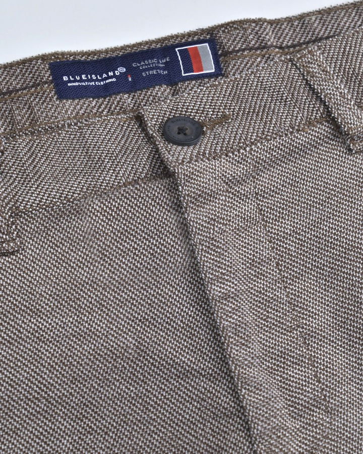 Brown Structured - Corduroy Pant