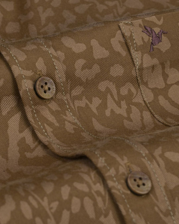 Caramel Brown Print -Full-Stain Proof