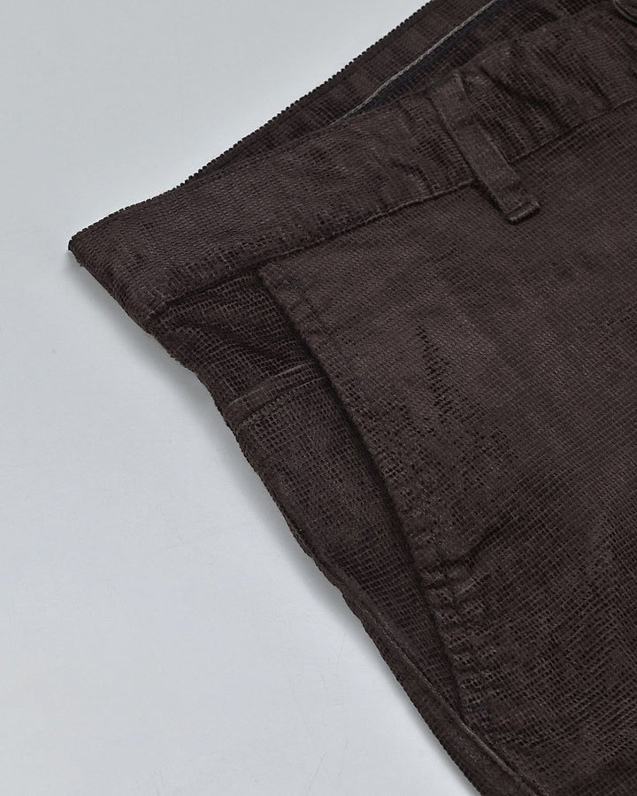Brown Mini Structured - Corduroy Pant