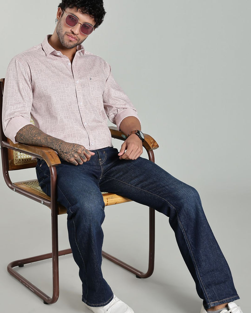 Blush Pink Tribal Print-Full-Stain Proof