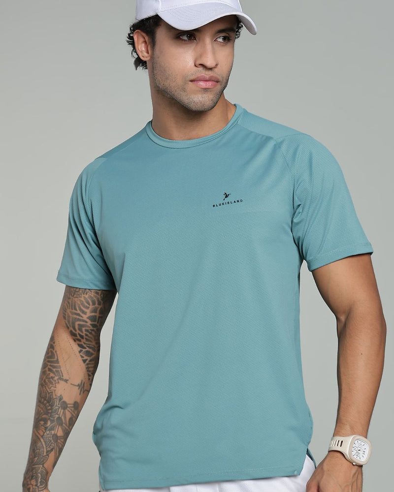 Lite Green - Active wear Round neck Tshirt
