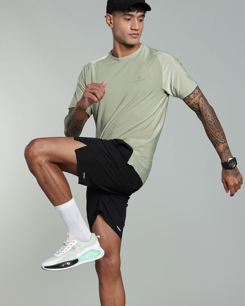 Lite Olive - Active wear Round neck Tshirt