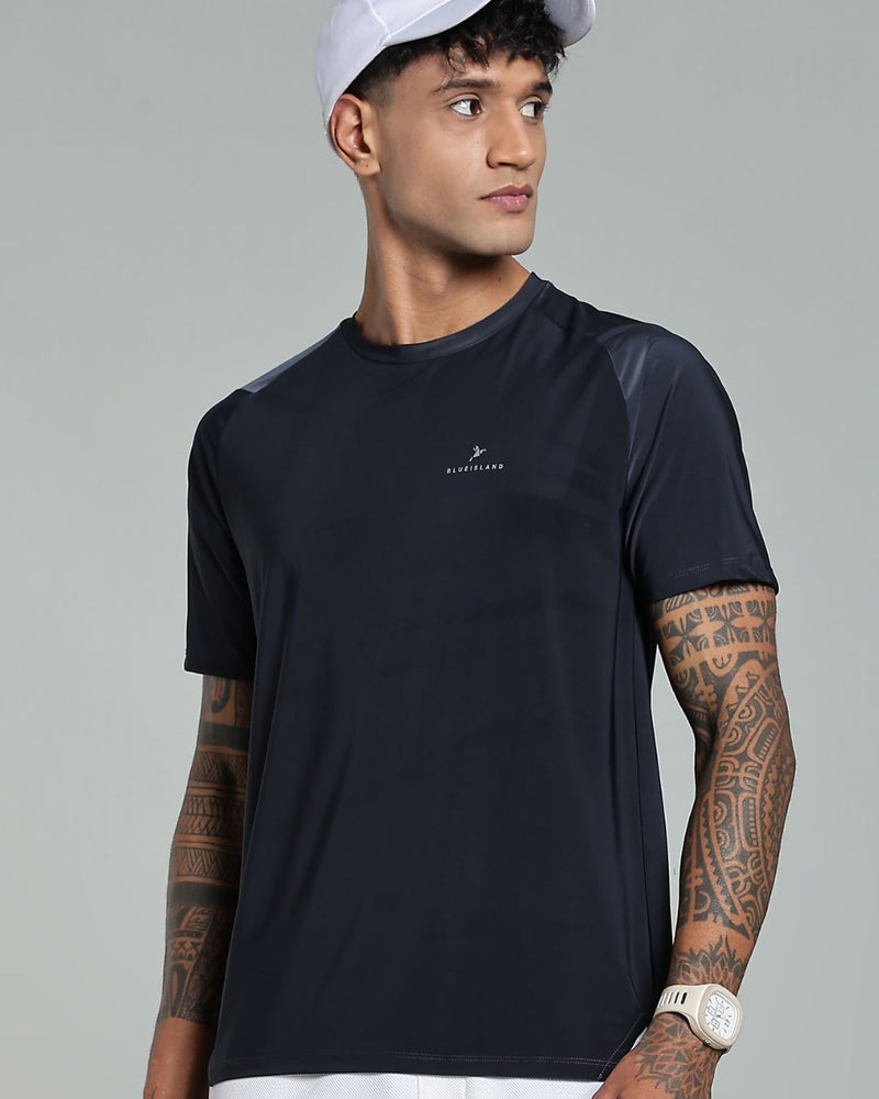 Graphite Grey - Active wear Round neck Tshirt