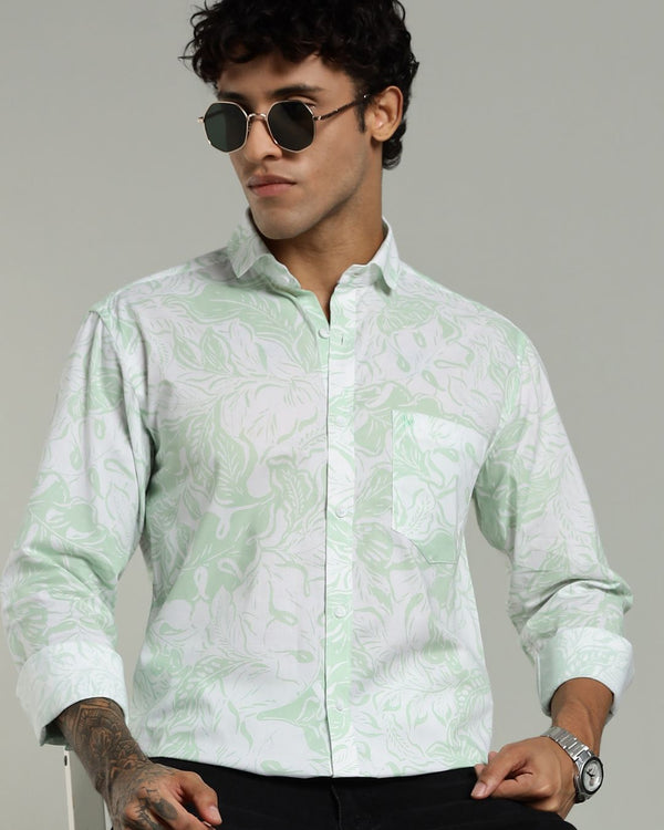 Goa Leaf Greeny Print -Full-Stain Proof