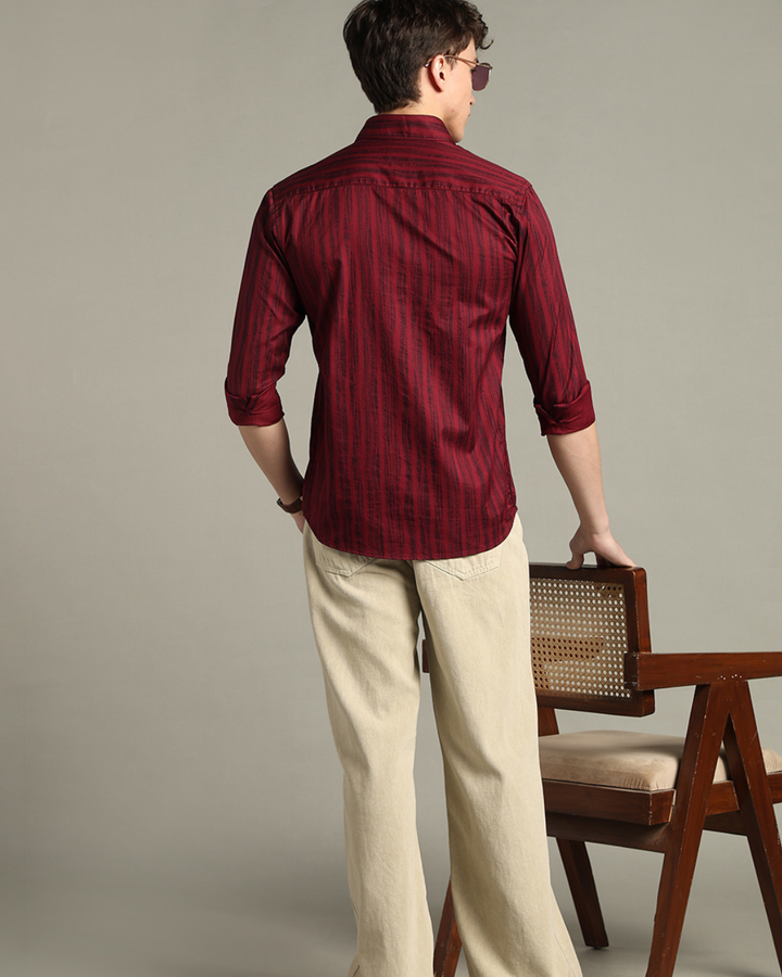Pine Red Stripes -Full-Stain Proof