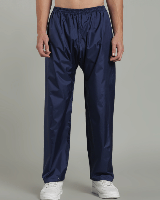 Navy with Red Sleeve - Rain Jacket with Pant & Mobile Pouch