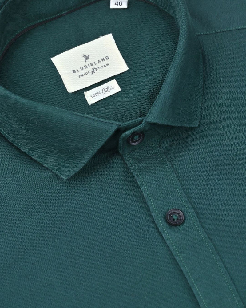 Bottle Green Solid - Full - Pride Shirt