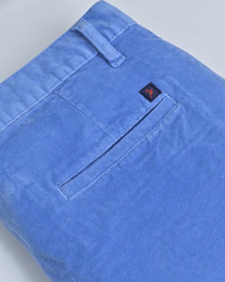 Blue Maze Printed - Corduroy Pant