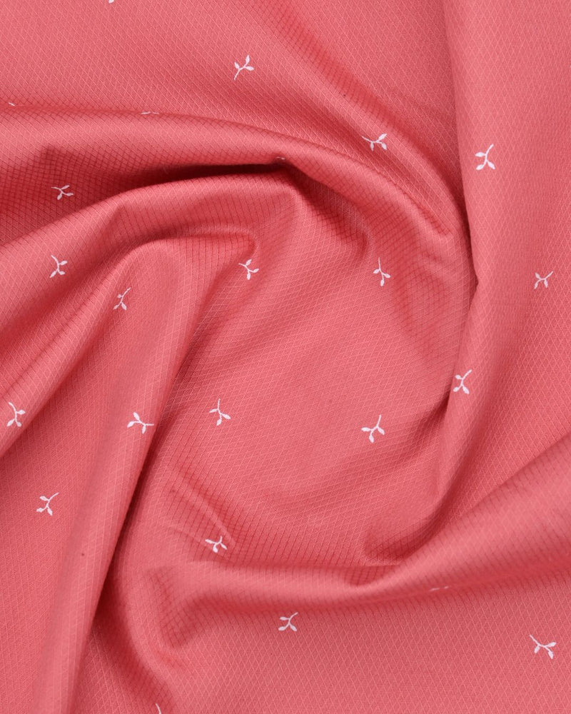 Salmon Pink Print-Full-Stain Proof