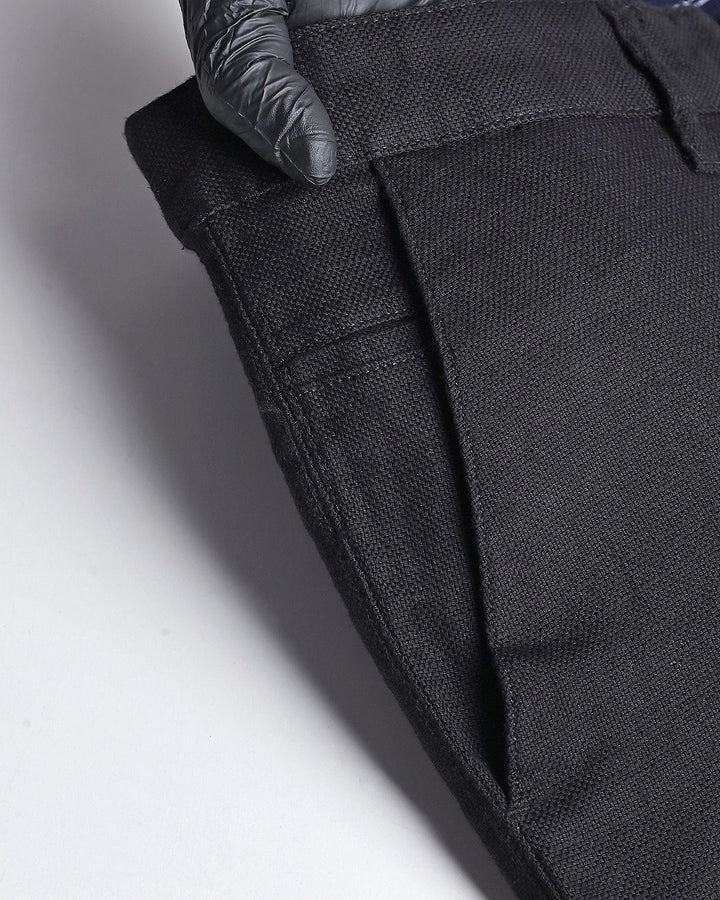 Black Basket Weave - Dobby Pant