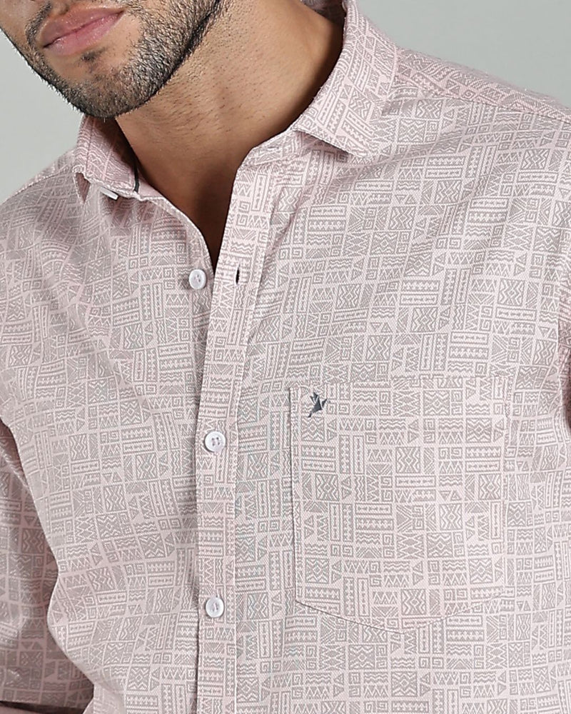 Blush Pink Tribal Print-Full-Stain Proof