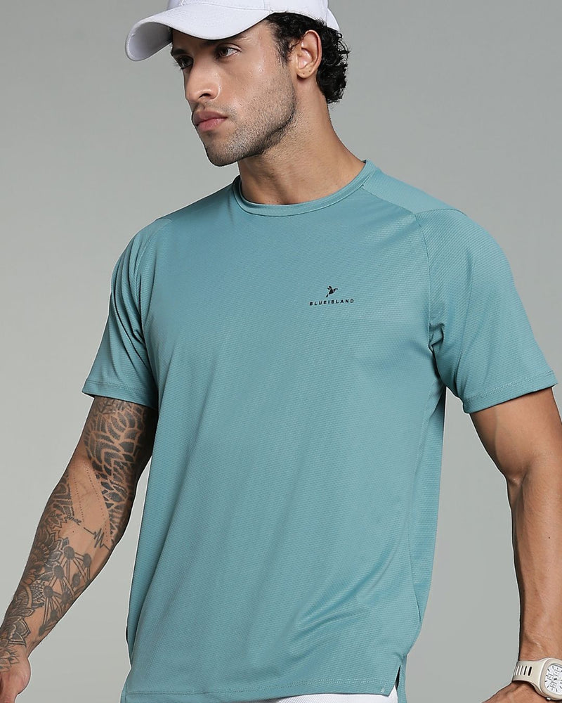 Lite Green - Active wear Round neck Tshirt