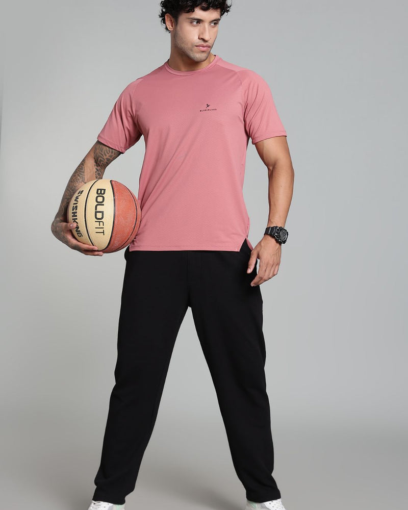Mild Pink - Active wear Round neck Tshirt