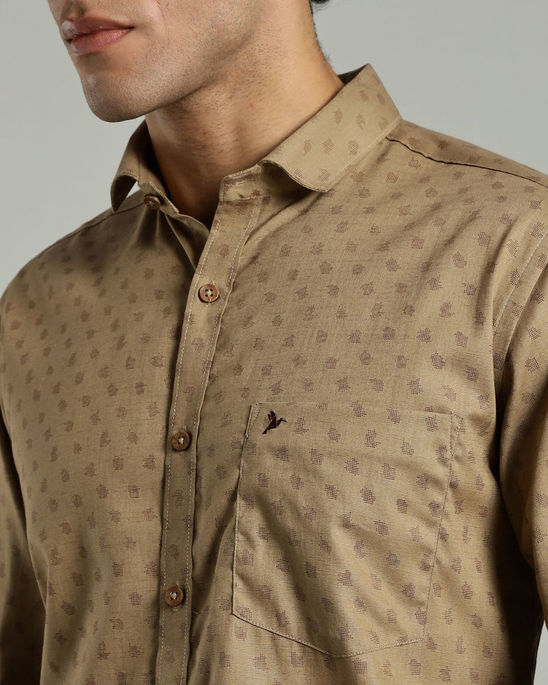 Brown Strike Print -Full-Stain Proof