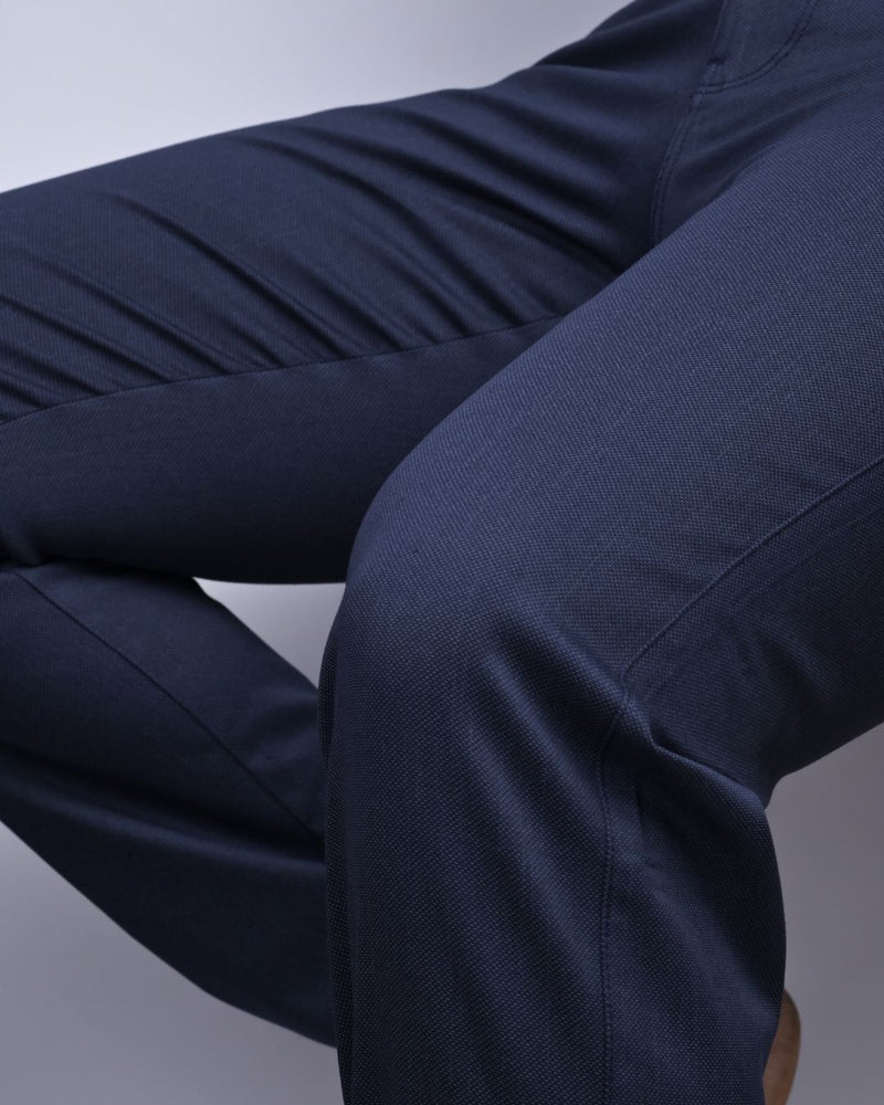 Metal Navy Printed - 2 way stretch - COTTON PANT