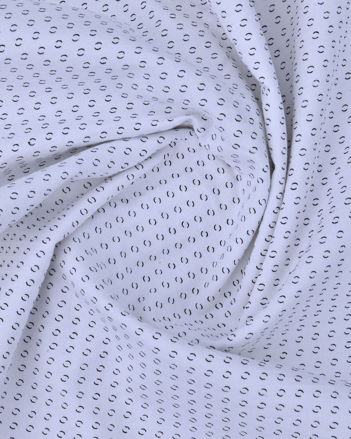 White Oval Print -Full-Stain Proof