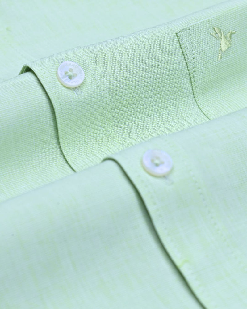 Soft Green Solid - Full-Giza Cotton