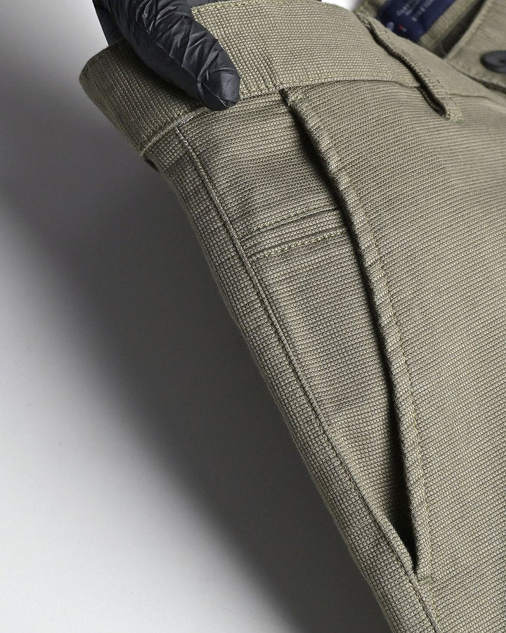 Olive Mini Weave - Dobby Pant