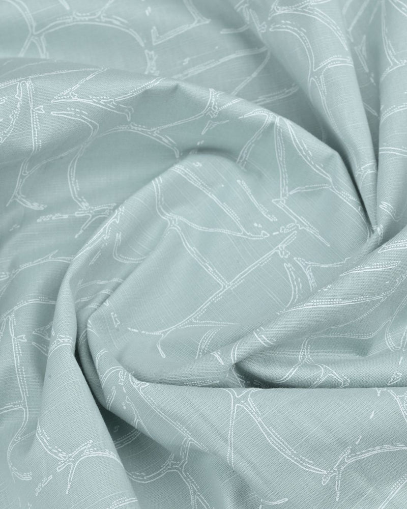 Green Streak Print -Full-Stain Proof