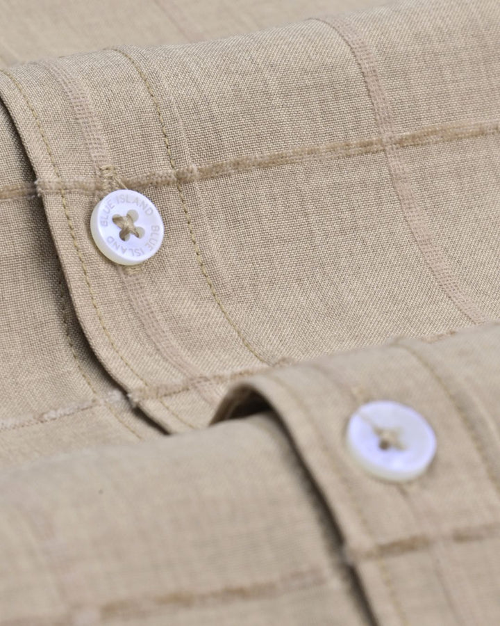 Desert Cream Oversize Box - Half Sleeve - Airlite Shirt