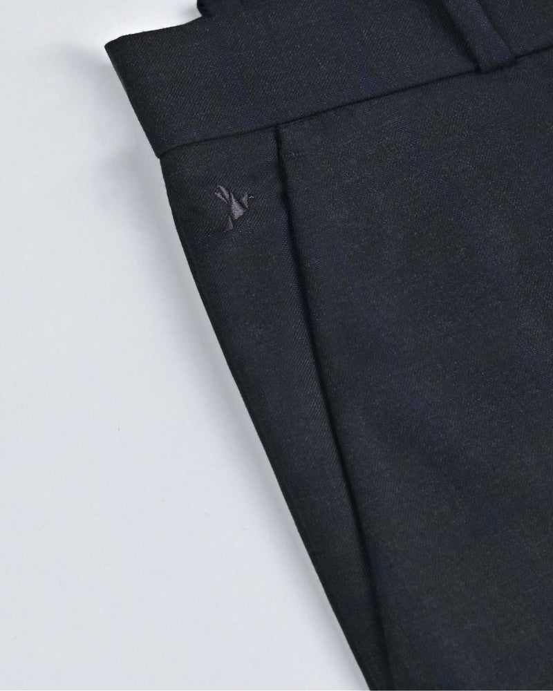 Black Bold Checks - Wrinkle free Formal Pant