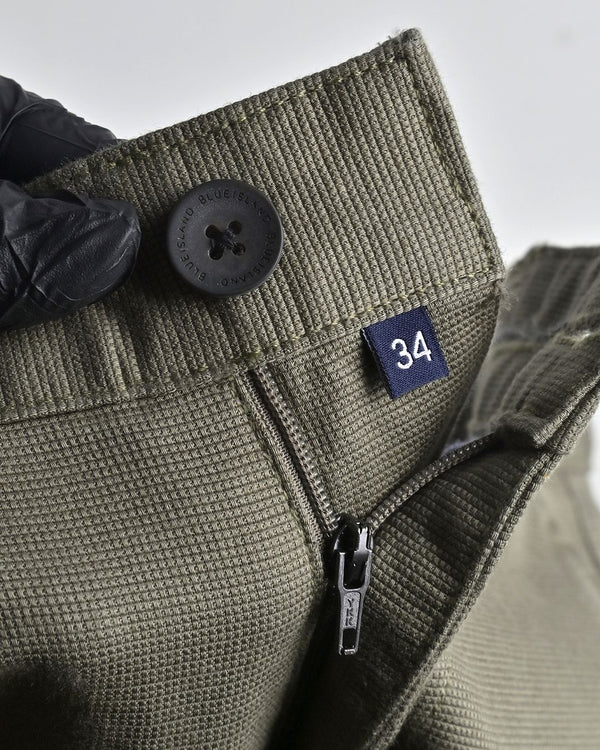 Olive Mini Weave - Dobby Pant