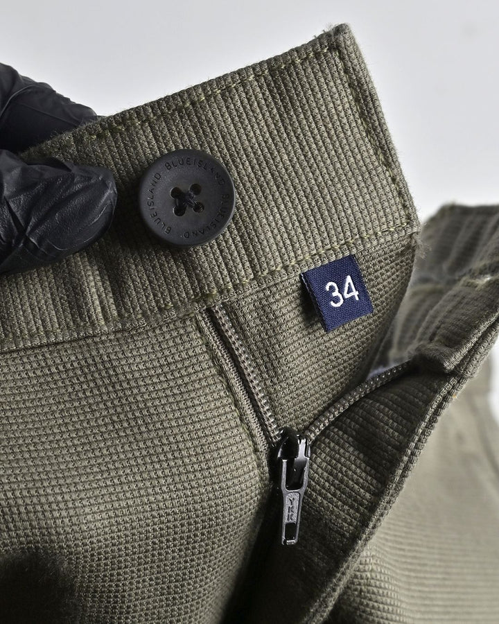 Olive Mini Weave - Dobby Pant