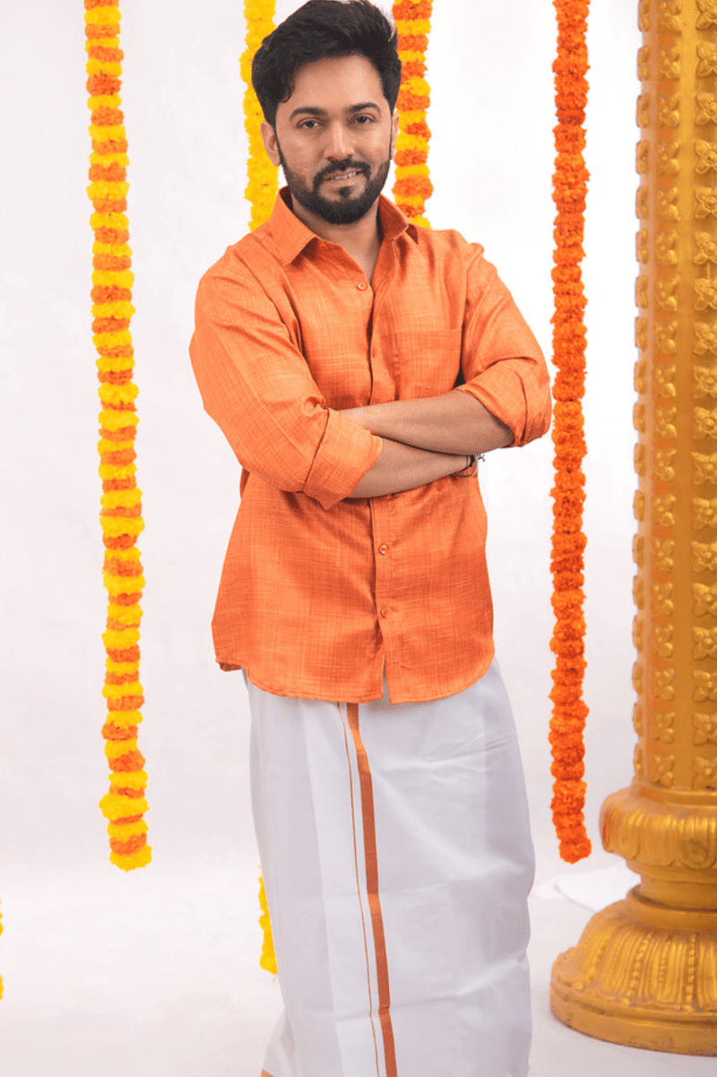COPPER - Group Shirt and Matching Dhoti