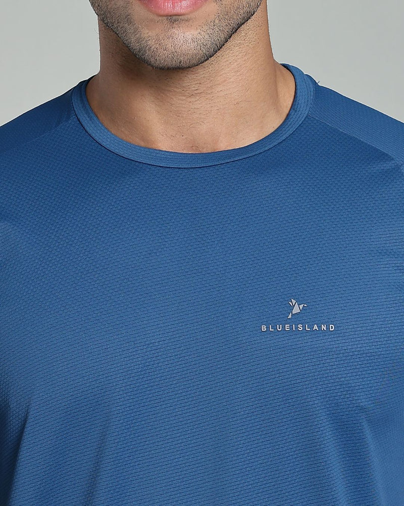 Stylish Blue - Active wear Round neck Tshirt