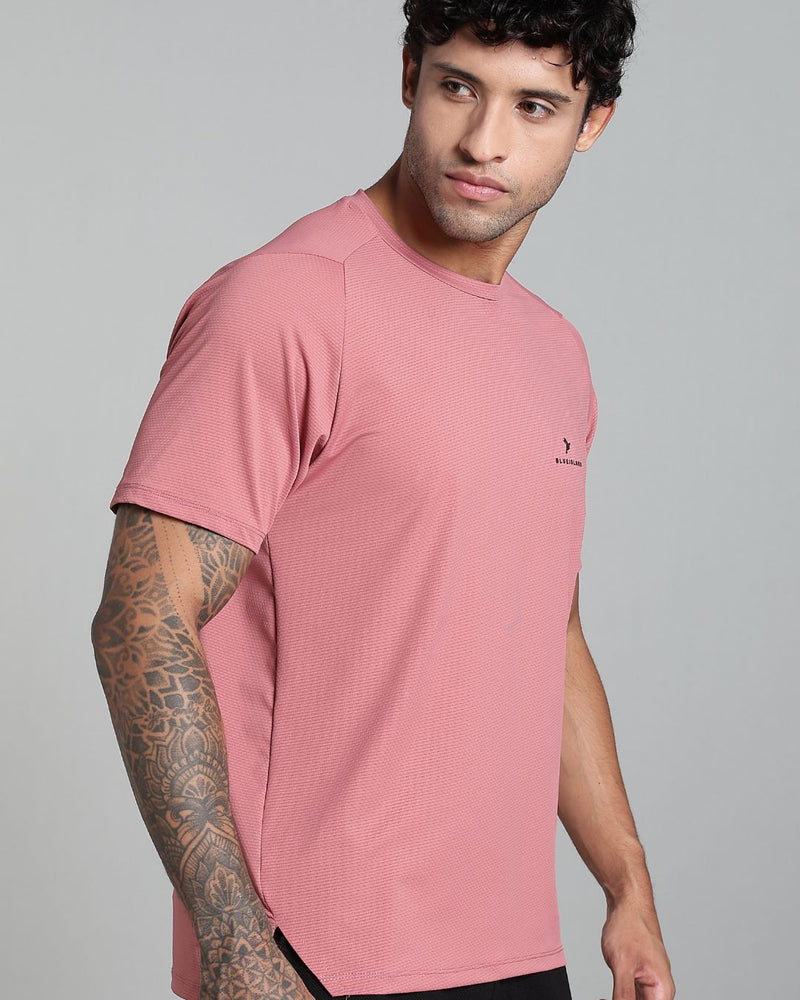 Mild Pink - Active wear Round neck Tshirt