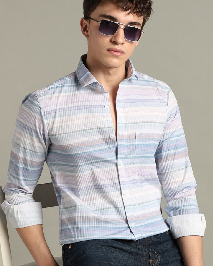 Hawai Blue Stripes -Full-Stain Proof