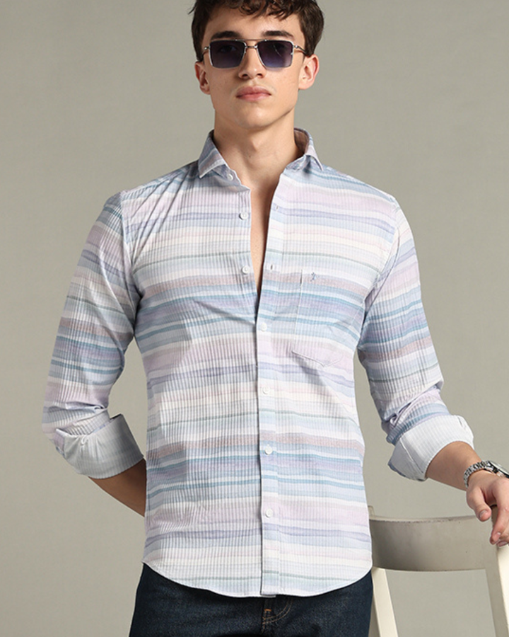 Hawai Blue Stripes -Full-Stain Proof