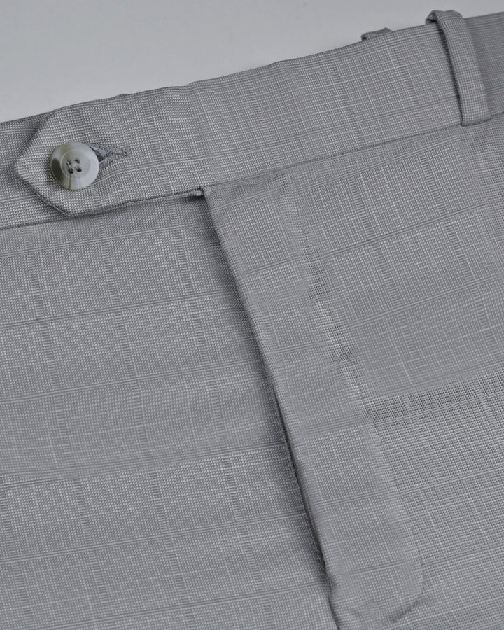 Grey Pixel Checks - Wrinkle free Formal Pant