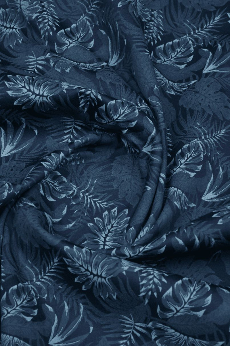 Wild Navy Floral Print -Full-Stain Proof