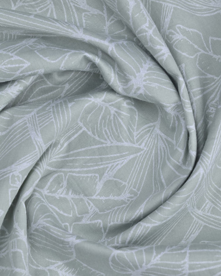 Green Leafy Print-Full-Stain Proof