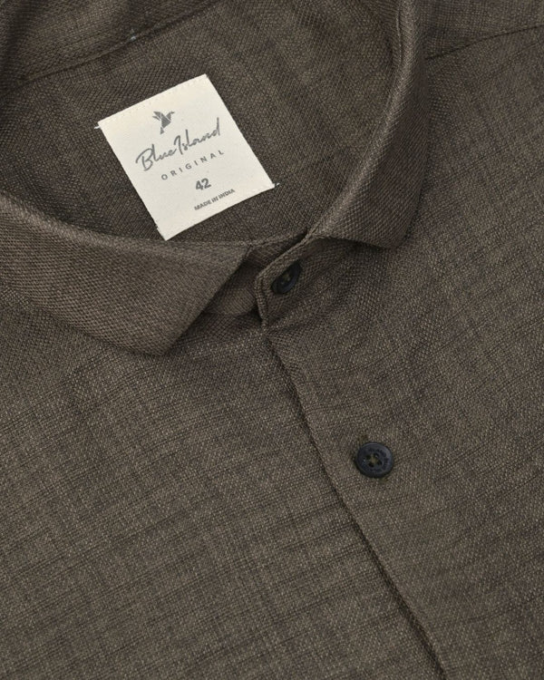 Dark Olive Brown - Half Sleeve - Airlite Shirt