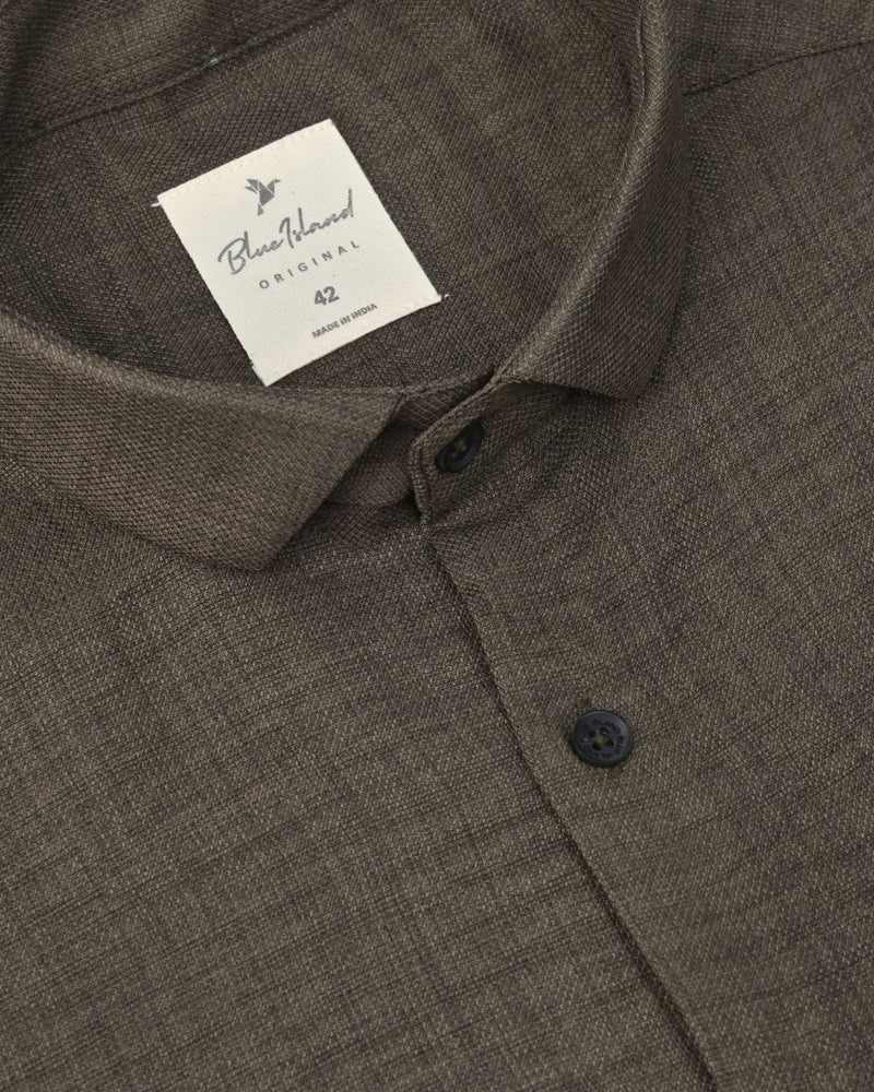 Dark Olive Brown - Half Sleeve - Airlite Shirt