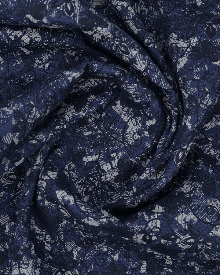 Navy Garden Print -Full-Stain Proof