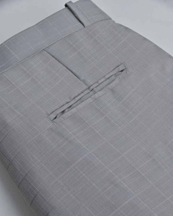 Grey Pixel Checks - Wrinkle free Formal Pant