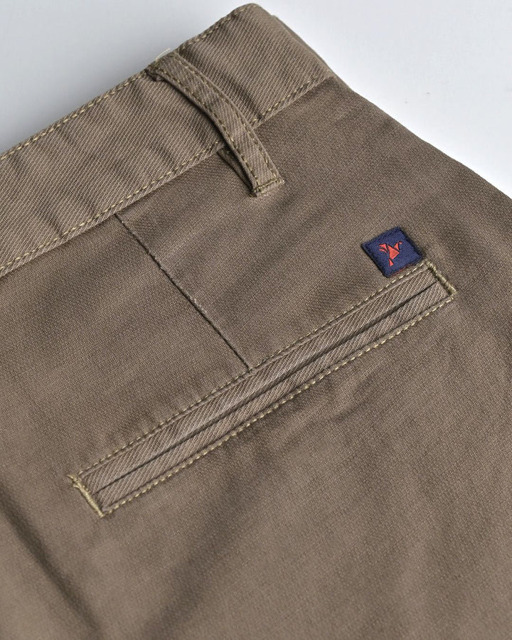 Khaki Cross Weave - Dobby Pant