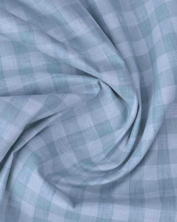 Green Square Checks -Full-Bamboo Linen