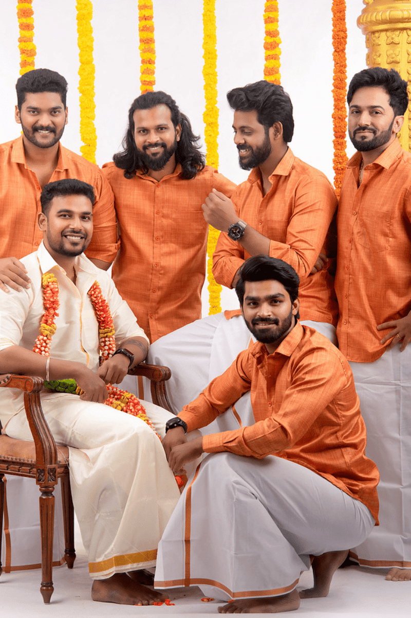 COPPER - Group Shirt and Matching Dhoti