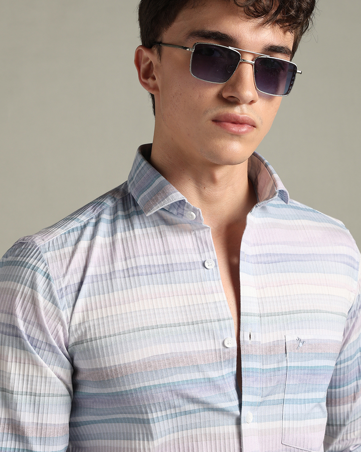 Hawai Blue Stripes -Full-Stain Proof