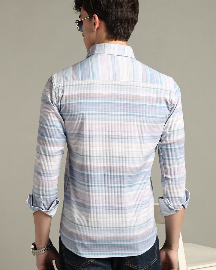 Hawai Blue Stripes -Full-Stain Proof